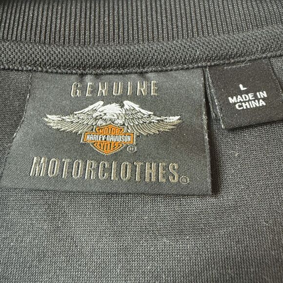 Harley Davidson Men's Performance Motorcycle Biker T-Shirt Black Gray Size Large - Picture 4 of 7